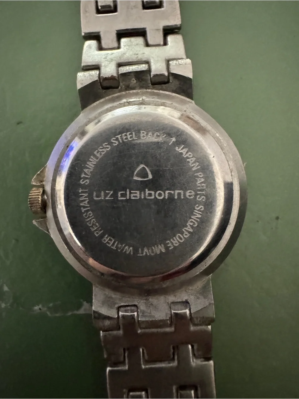 Liz Claiborne Silver and Gold Accent White Face Women's Bracelet Watch